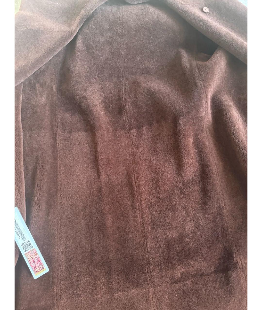 LORO PIANA Коричневая меховая дубленка, фото 4