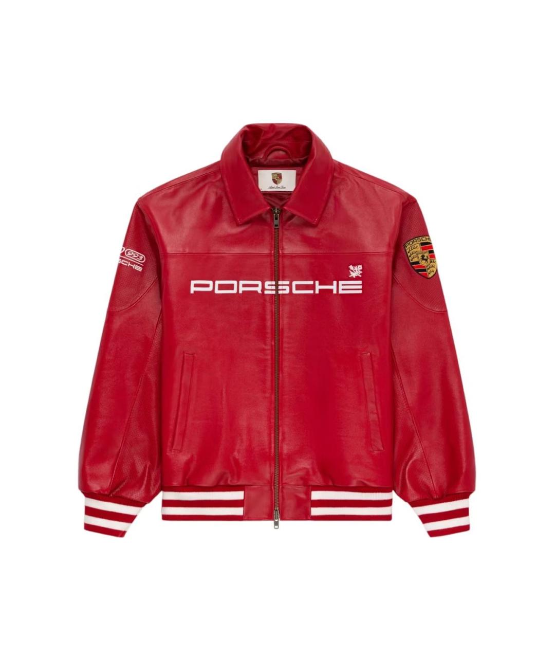 Aimé Leon Dore Красная кожаная куртка, фото 1