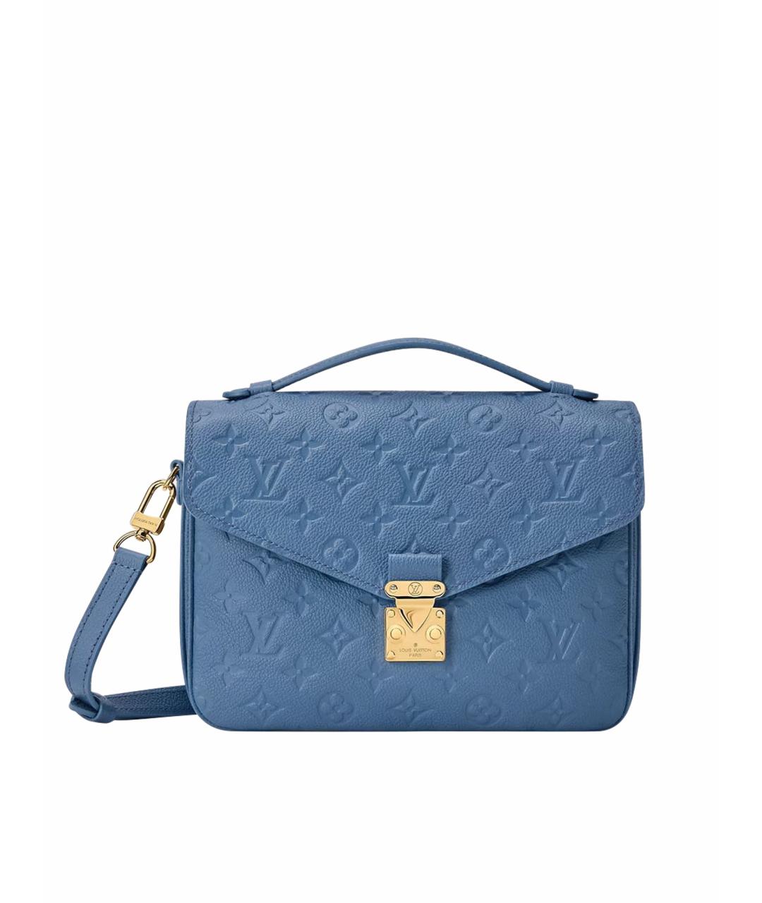 LOUIS VUITTON Голубая кожаная сумка через плечо, фото 1