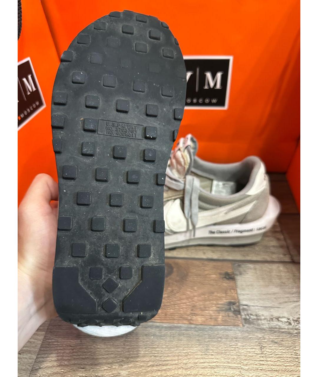 NIKE Серые замшевые низкие кроссовки / кеды, фото 8