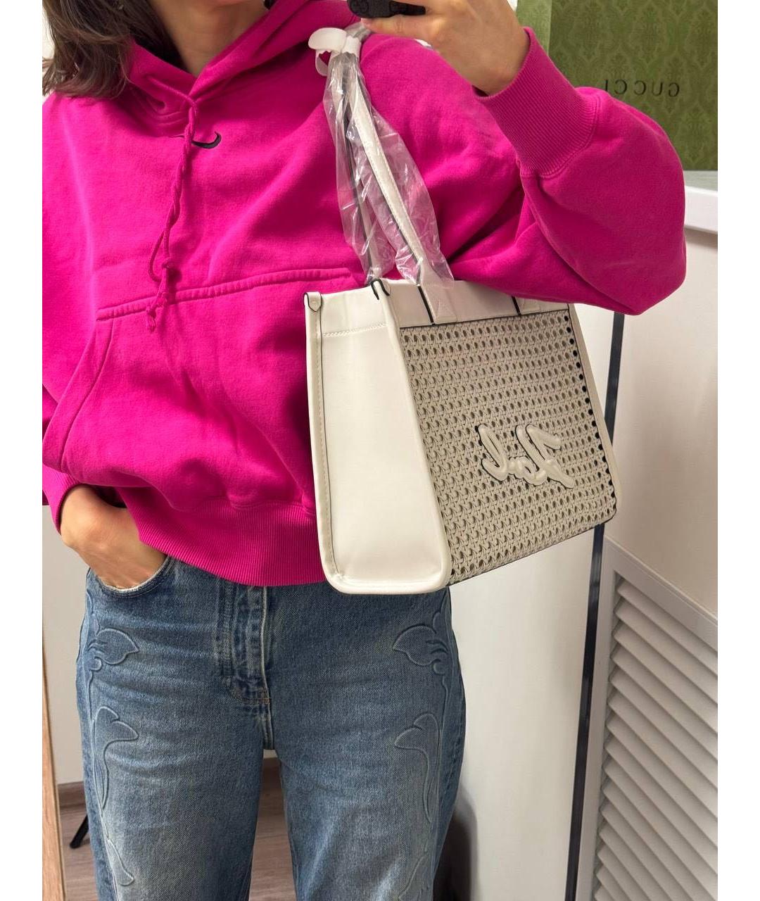 KARL LAGERFELD Белая сумка тоут, фото 4