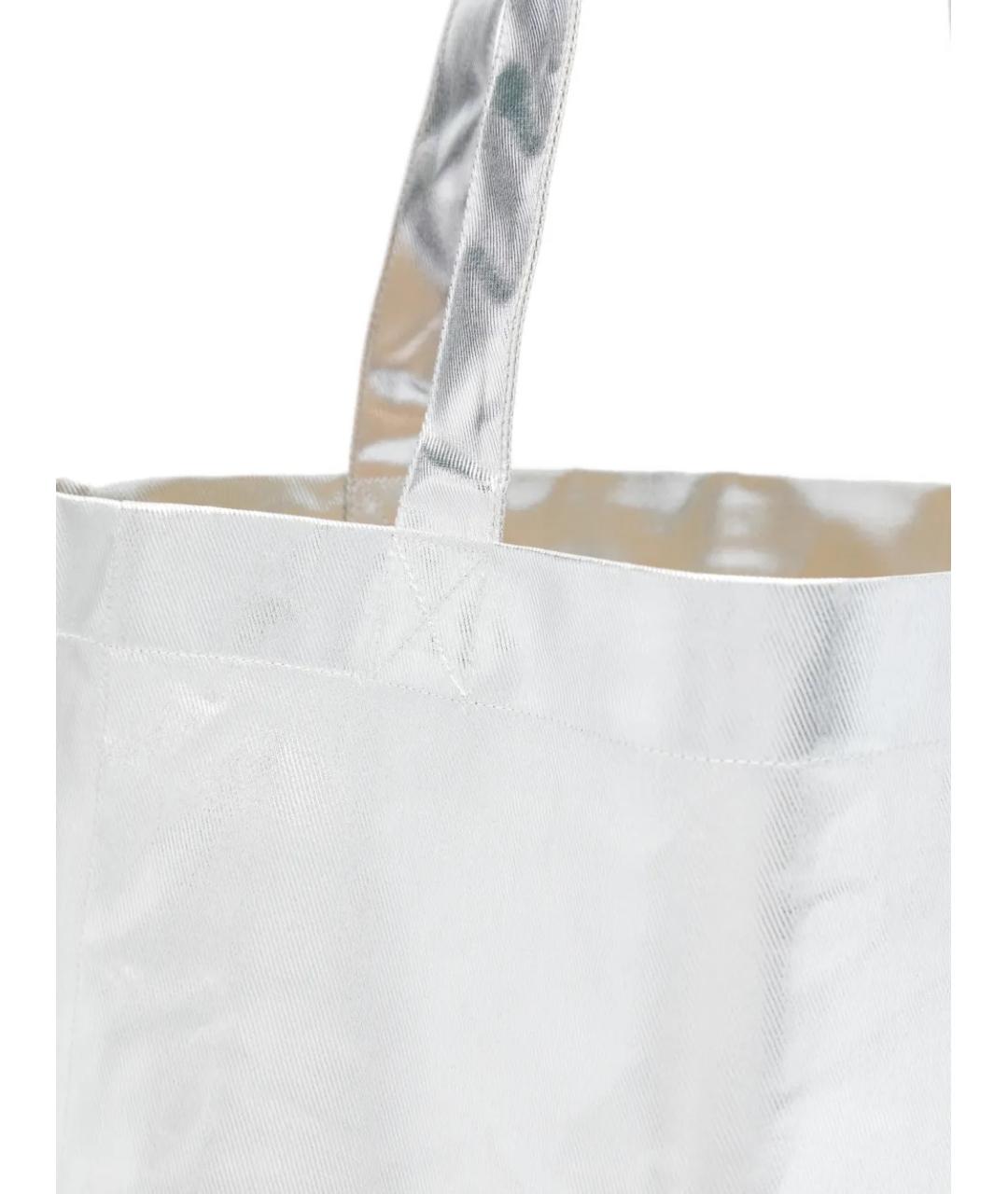 A.P.C. Серебряная сумка тоут, фото 4