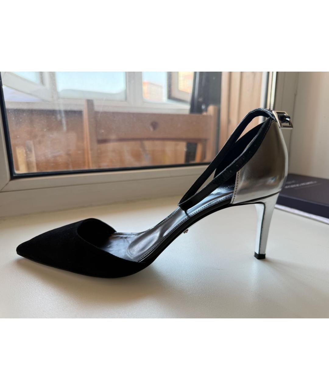 ROBERTO CAVALLI Черные замшевые туфли, фото 8
