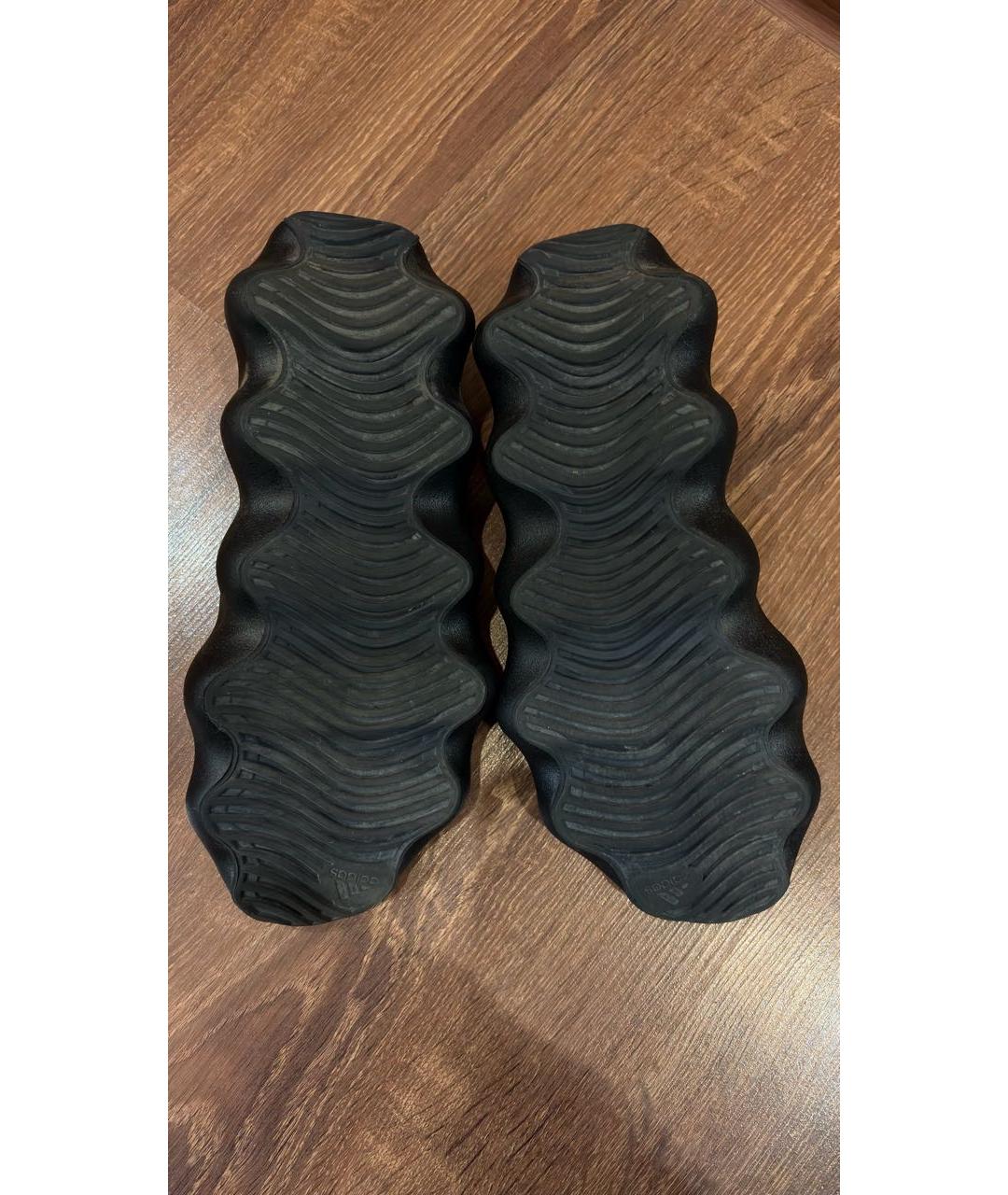 ADIDAS YEEZY Черные текстильные низкие кроссовки / кеды, фото 7