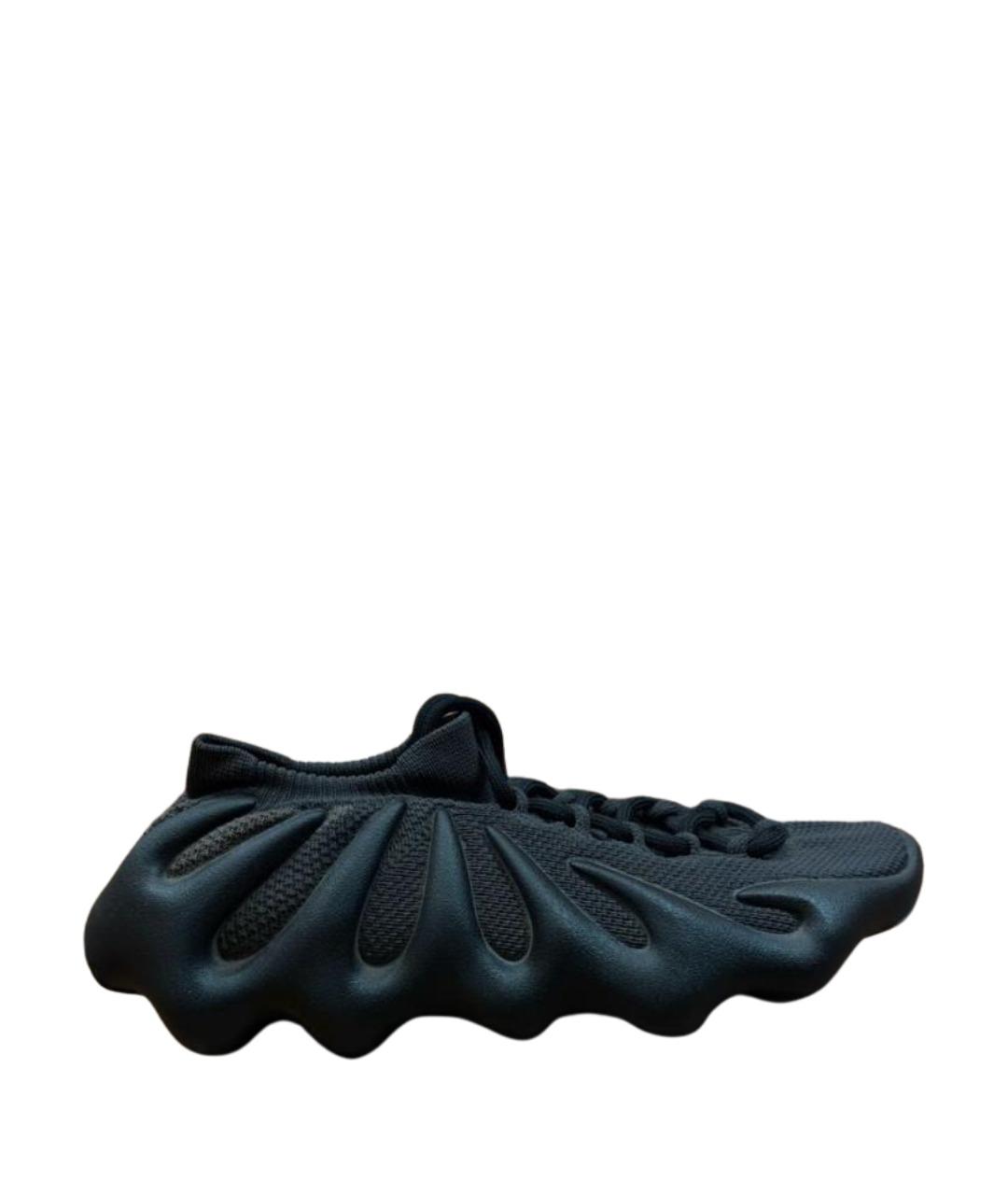 ADIDAS YEEZY Черные текстильные низкие кроссовки / кеды, фото 1