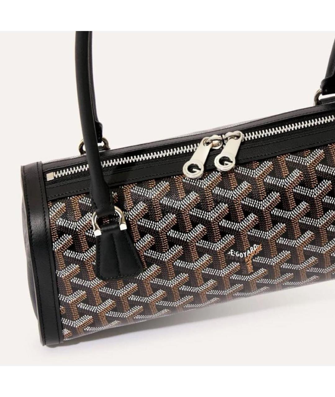 GOYARD Черная сумка с короткими ручками, фото 3