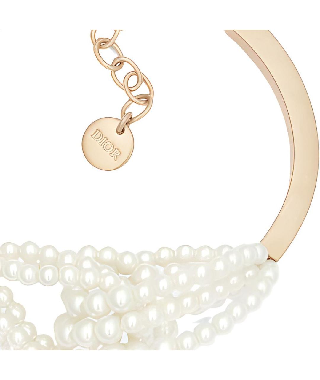 CHRISTIAN DIOR Золотой жемчужный браслет, фото 2