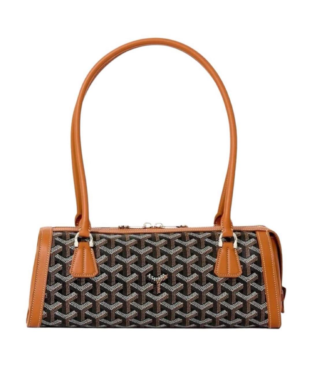 GOYARD Коричневая сумка с короткими ручками, фото 1