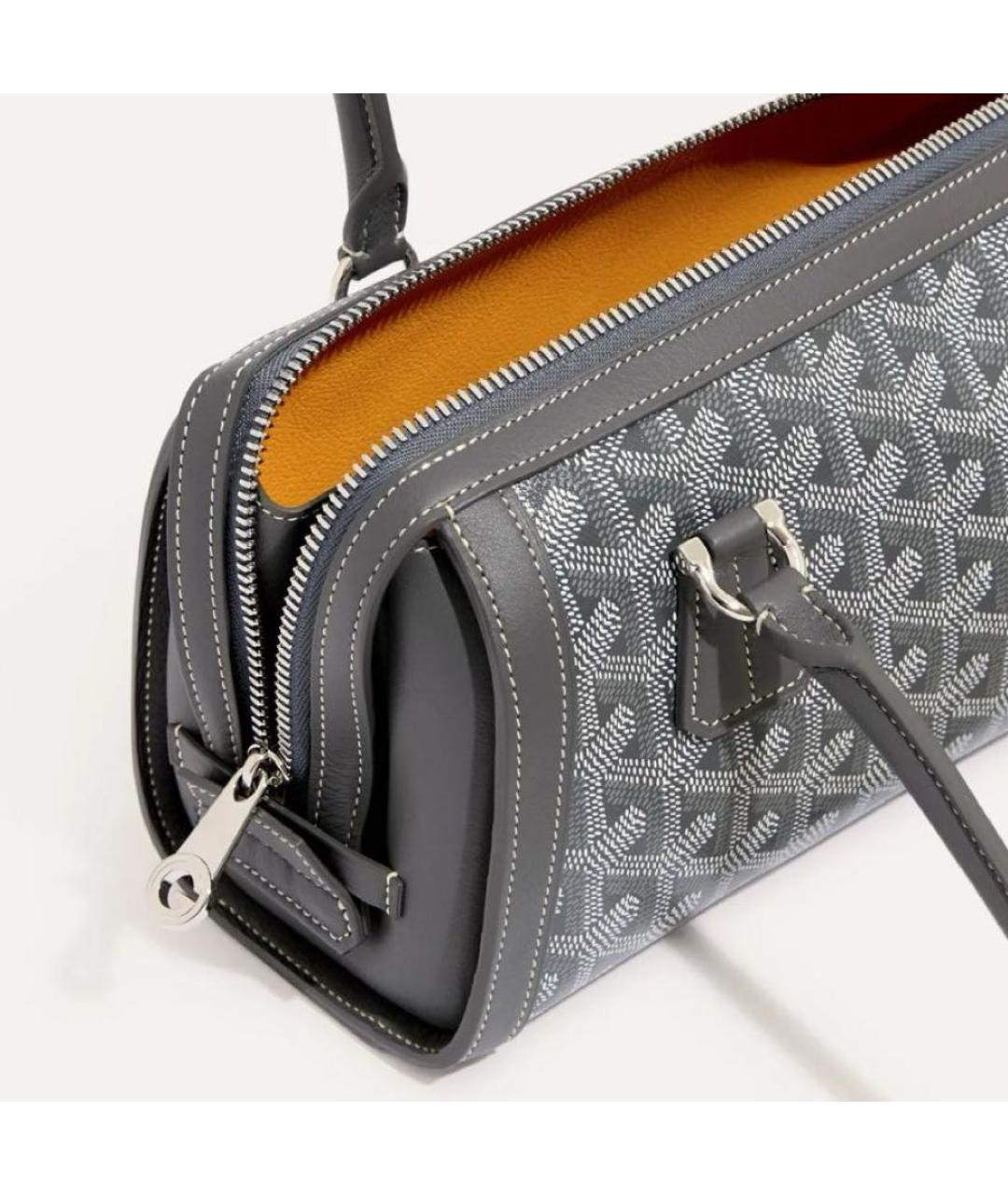 GOYARD Серая сумка с короткими ручками, фото 5