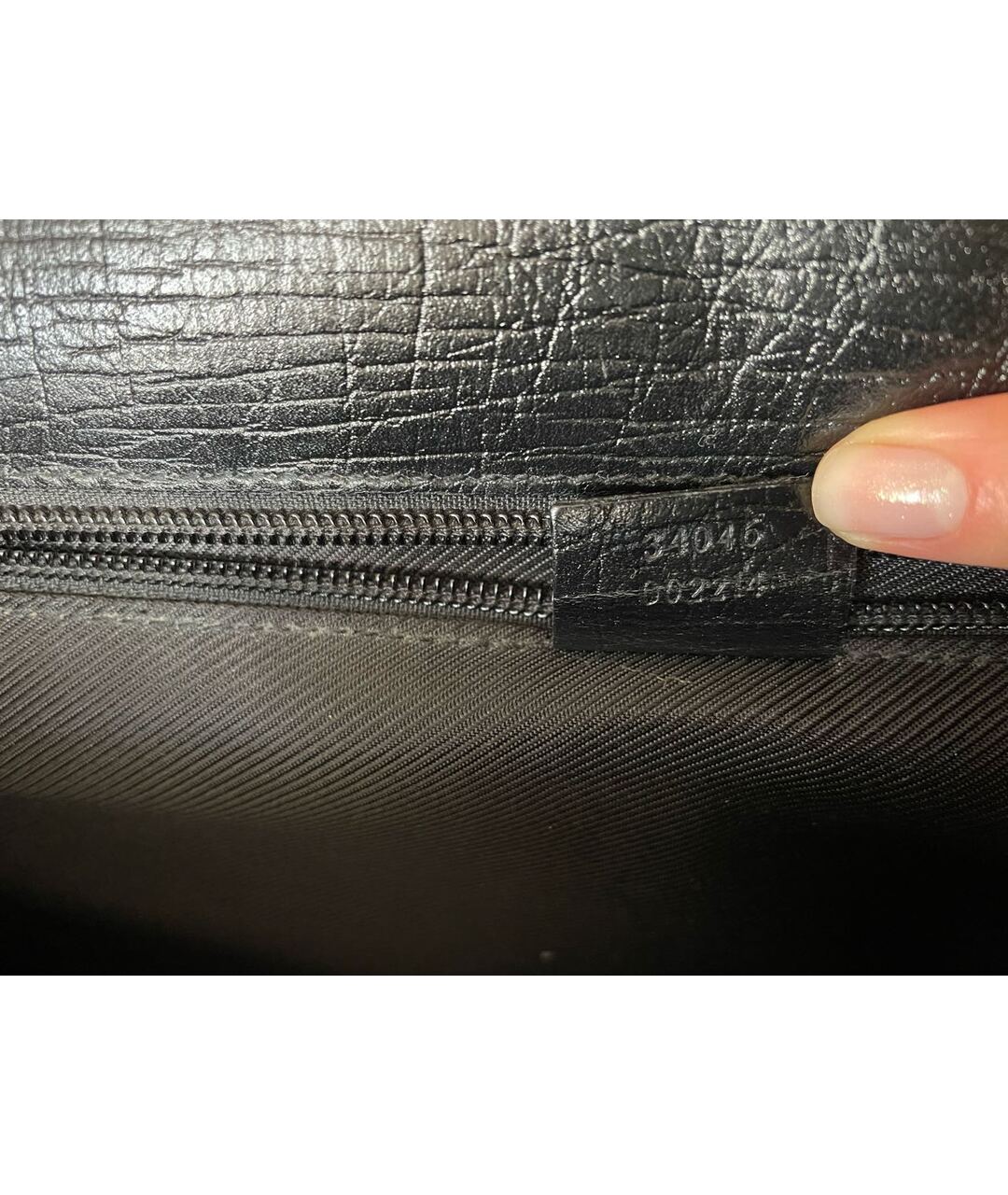 GUCCI Черный кожаный портфель, фото 6