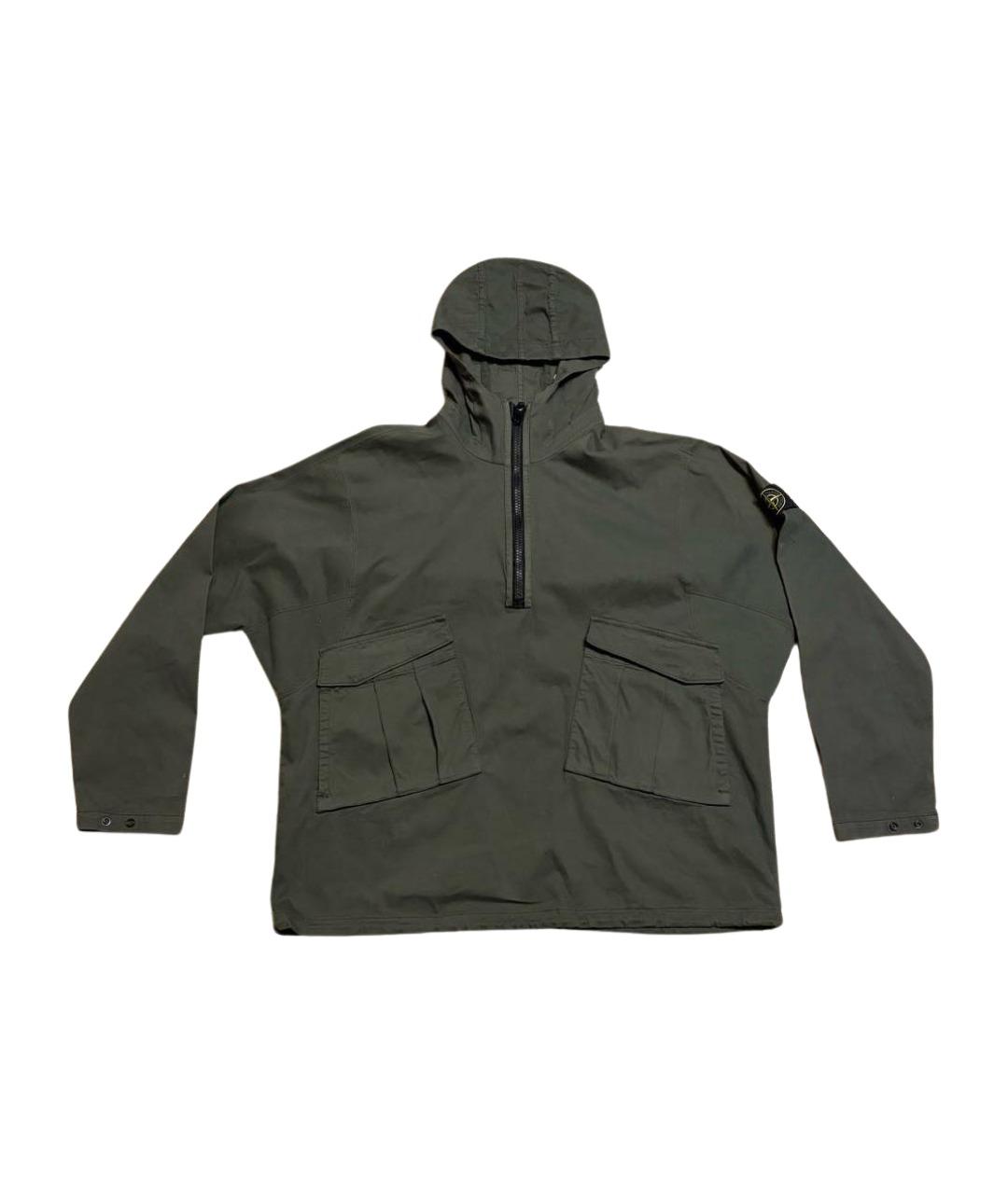 STONE ISLAND Хаки хлопковый тренч / плащ, фото 1