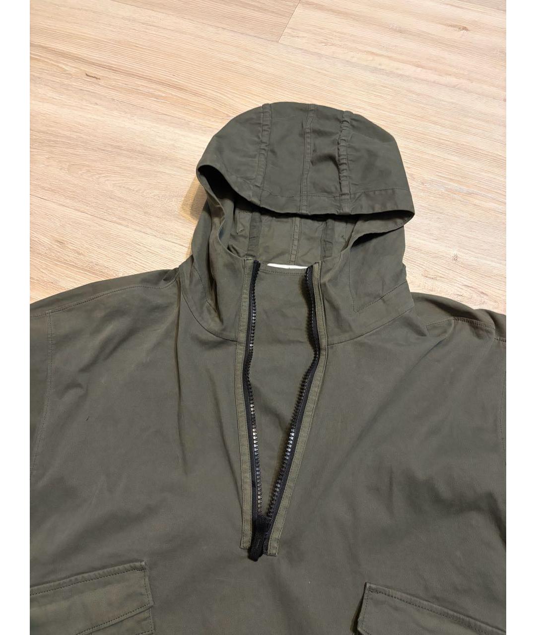 STONE ISLAND Хаки хлопковый тренч / плащ, фото 3