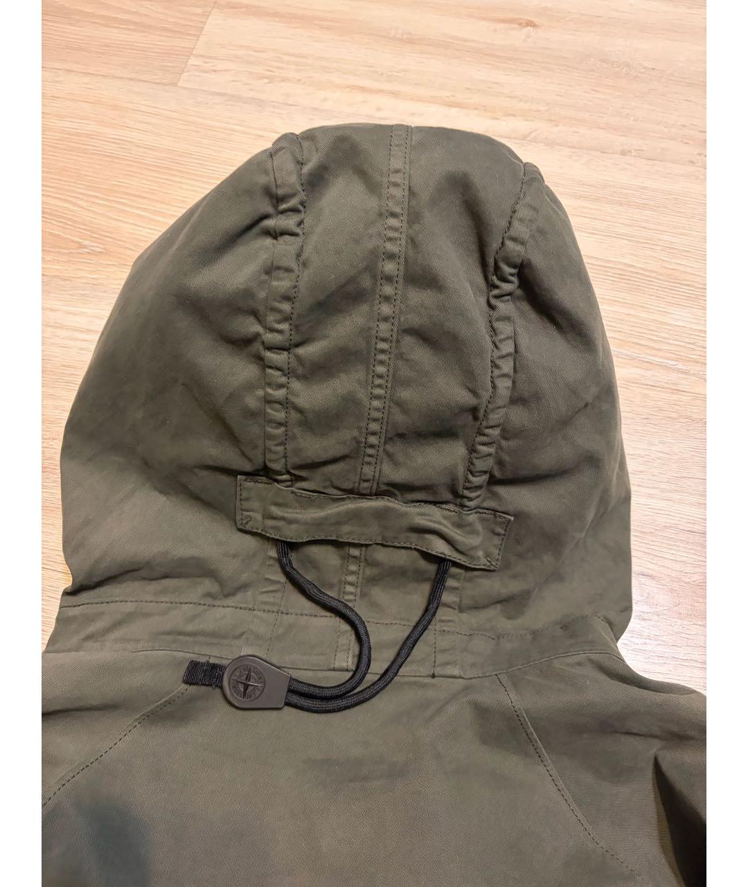 STONE ISLAND Хаки хлопковый тренч / плащ, фото 2