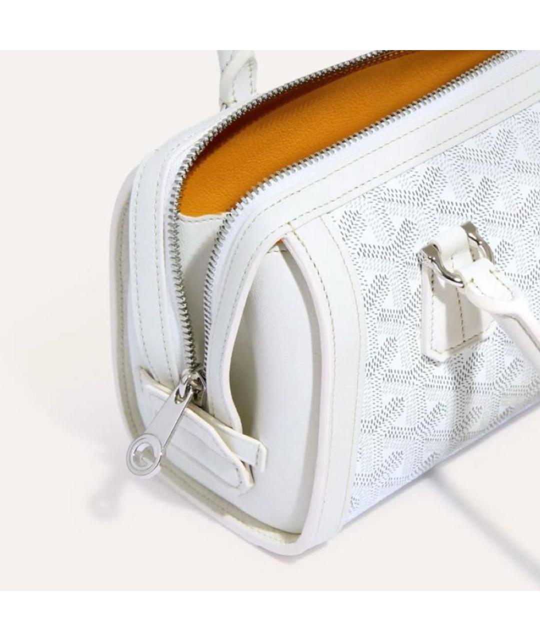 GOYARD Белая сумка с короткими ручками, фото 5