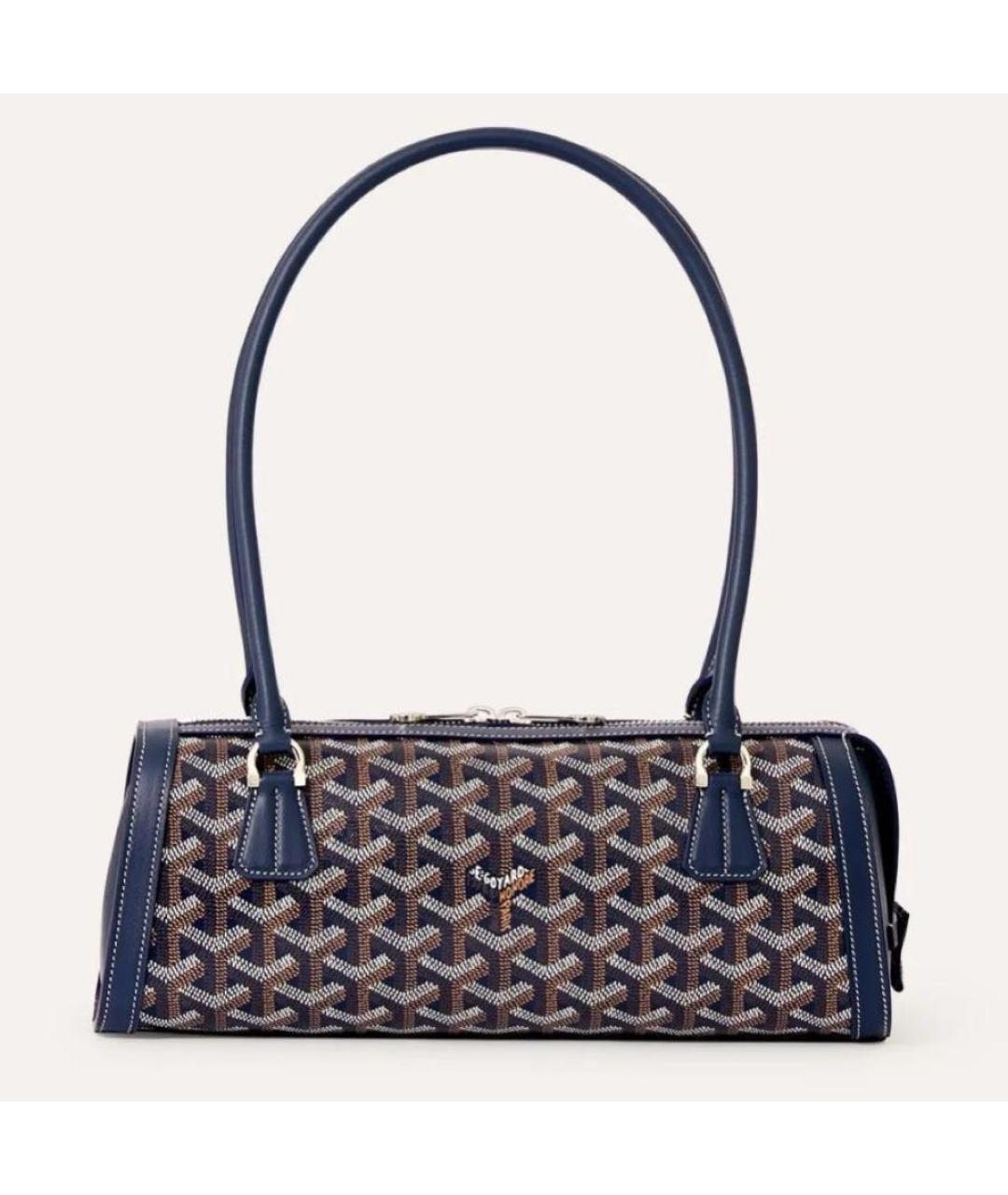 GOYARD Синяя сумка с короткими ручками, фото 3