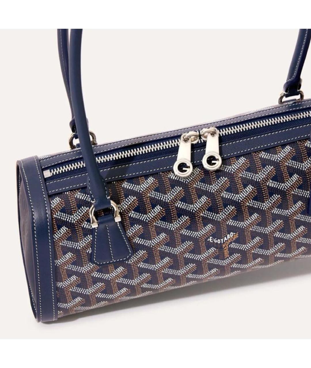 GOYARD Синяя сумка с короткими ручками, фото 2