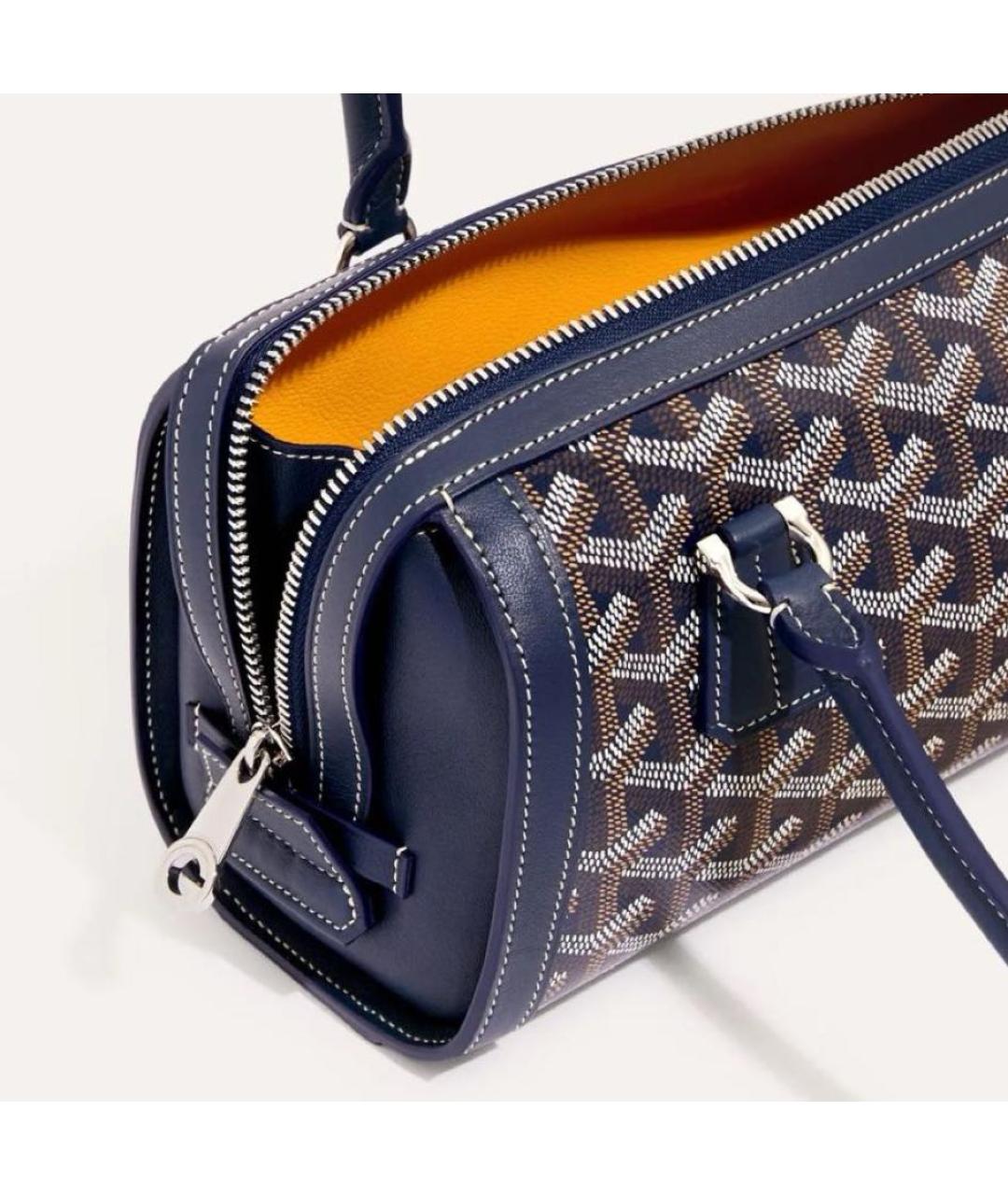 GOYARD Синяя сумка с короткими ручками, фото 5