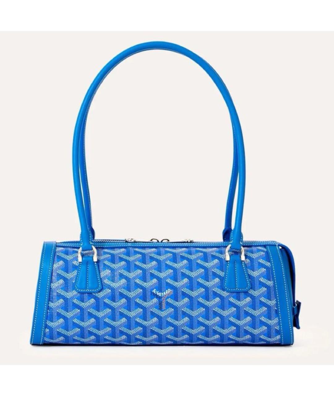 GOYARD Синяя сумка с короткими ручками, фото 3