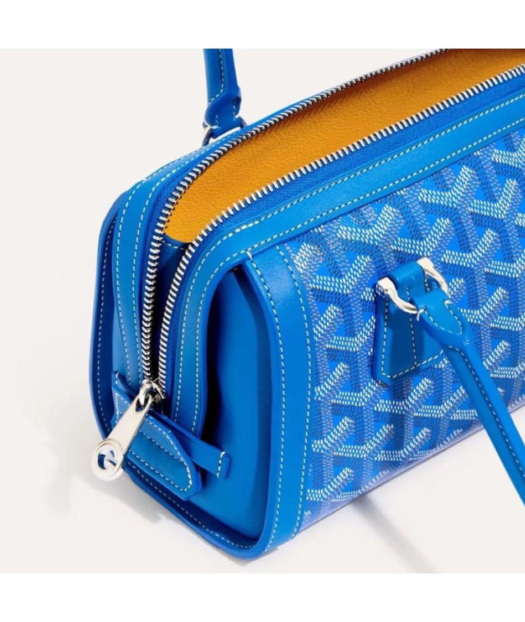 GOYARD Синяя сумка с короткими ручками, фото 5