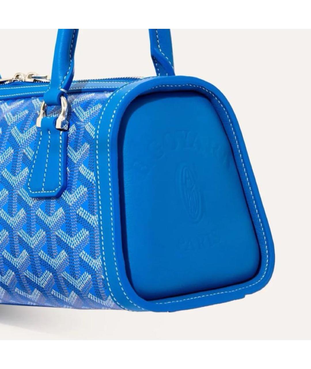 GOYARD Синяя сумка с короткими ручками, фото 4