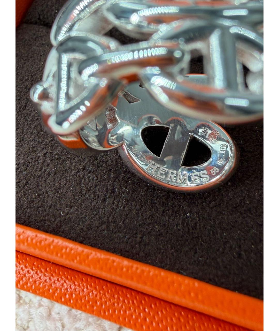 HERMES Серебряное серебряное кольцо, фото 3