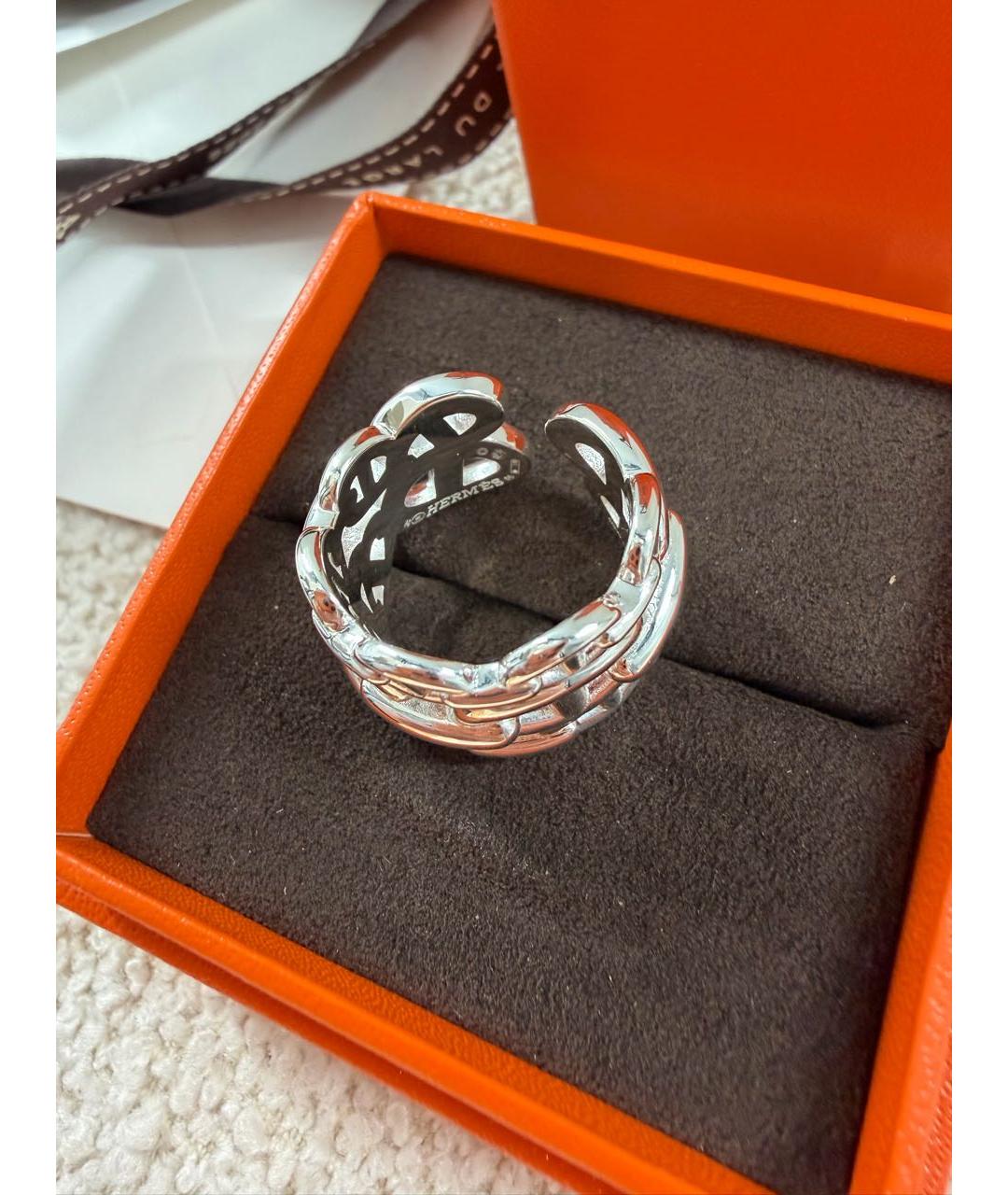 HERMES Серебряное серебряное кольцо, фото 4