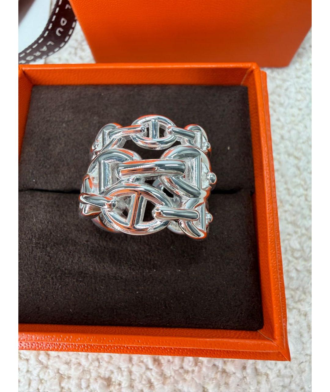 HERMES Серебряное серебряное кольцо, фото 2