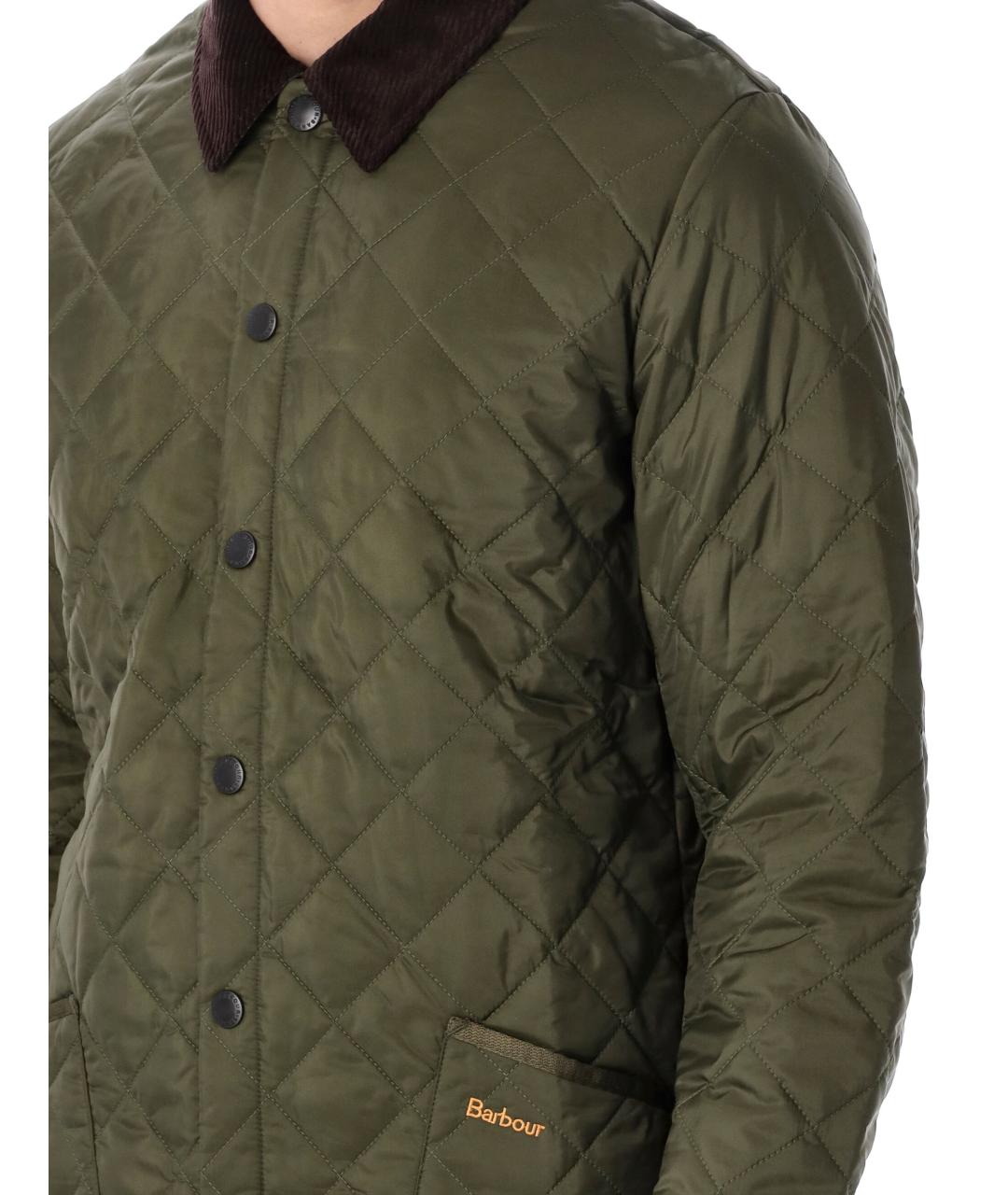 BARBOUR Зеленая полиамидовая куртка, фото 4