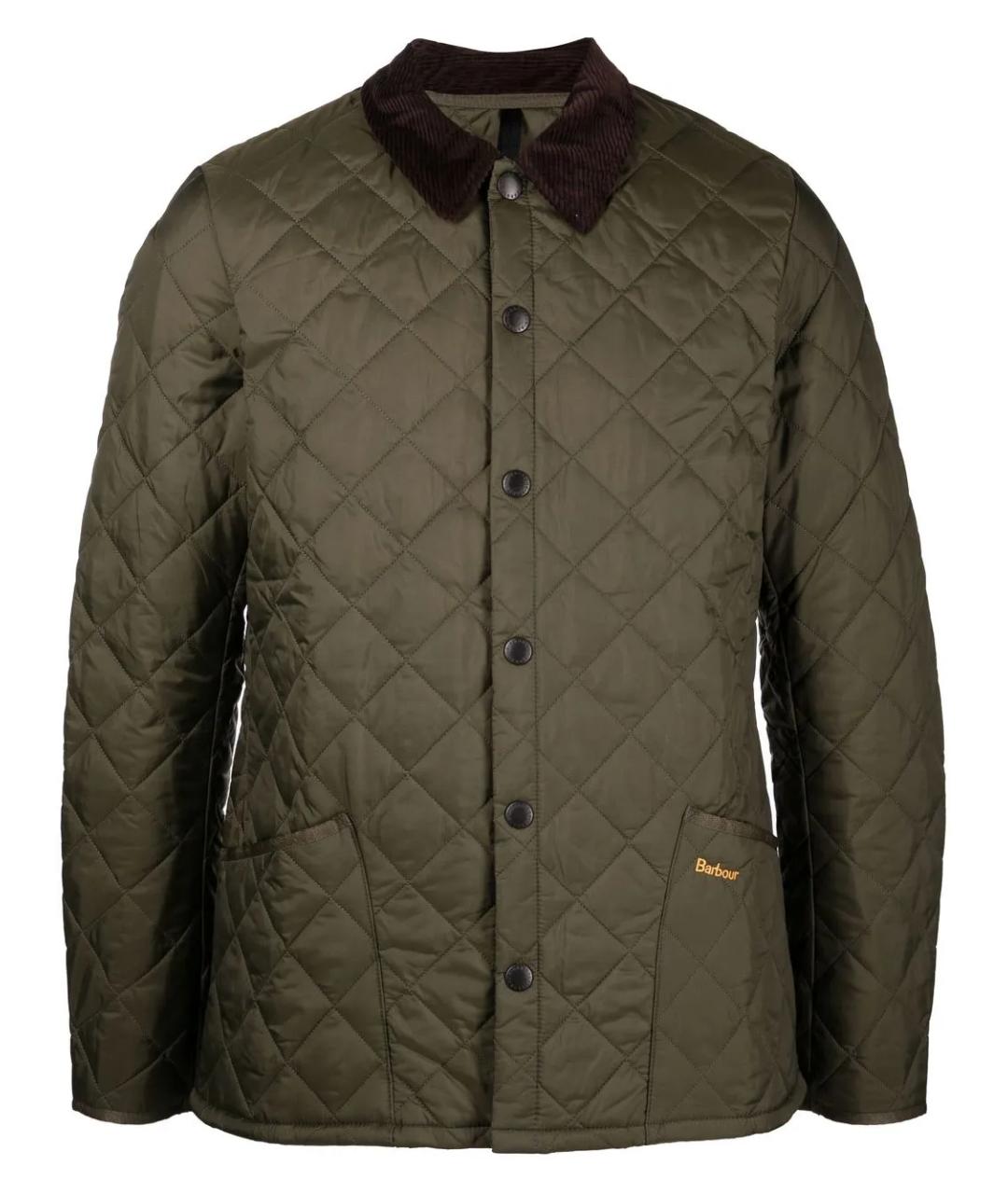 BARBOUR Зеленая полиамидовая куртка, фото 1