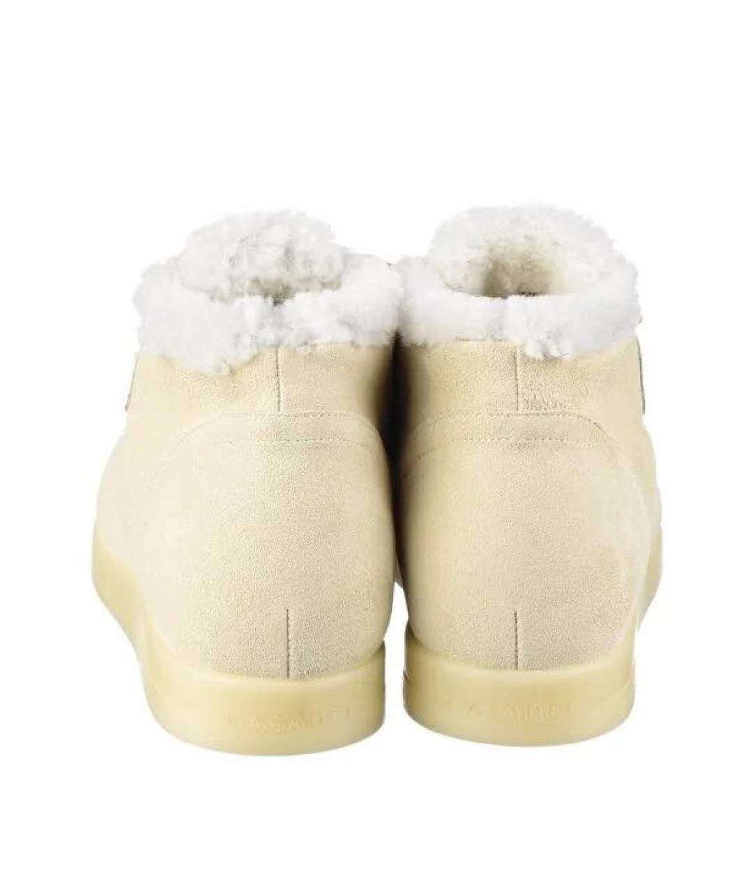 CASADEI Белые замшевые ботинки, фото 3