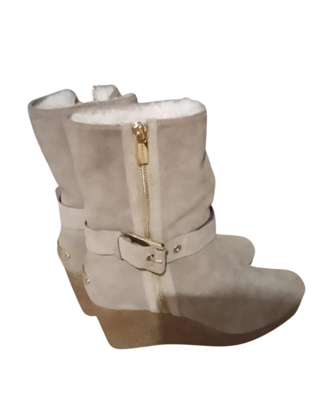 MICHAEL MICHAEL KORS Бежевые замшевые сапоги, фото 1