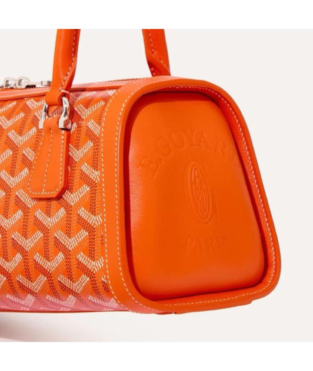 GOYARD Оранжевая сумка с короткими ручками, фото 4