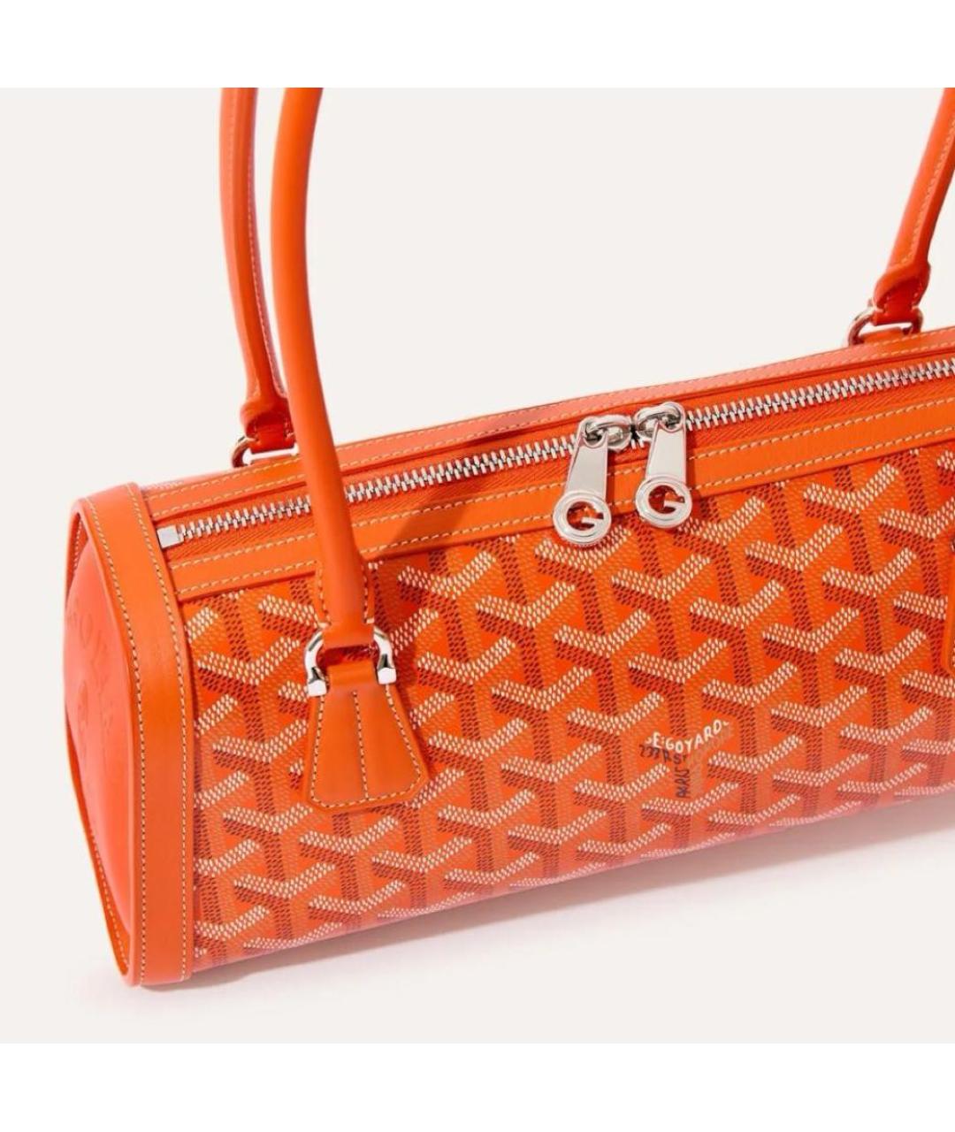 GOYARD Оранжевая сумка с короткими ручками, фото 2