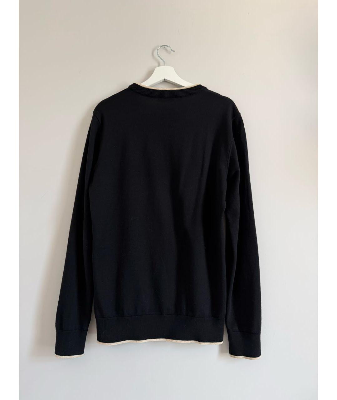 BALMAIN Черный кашемировый джемпер / свитер, фото 2