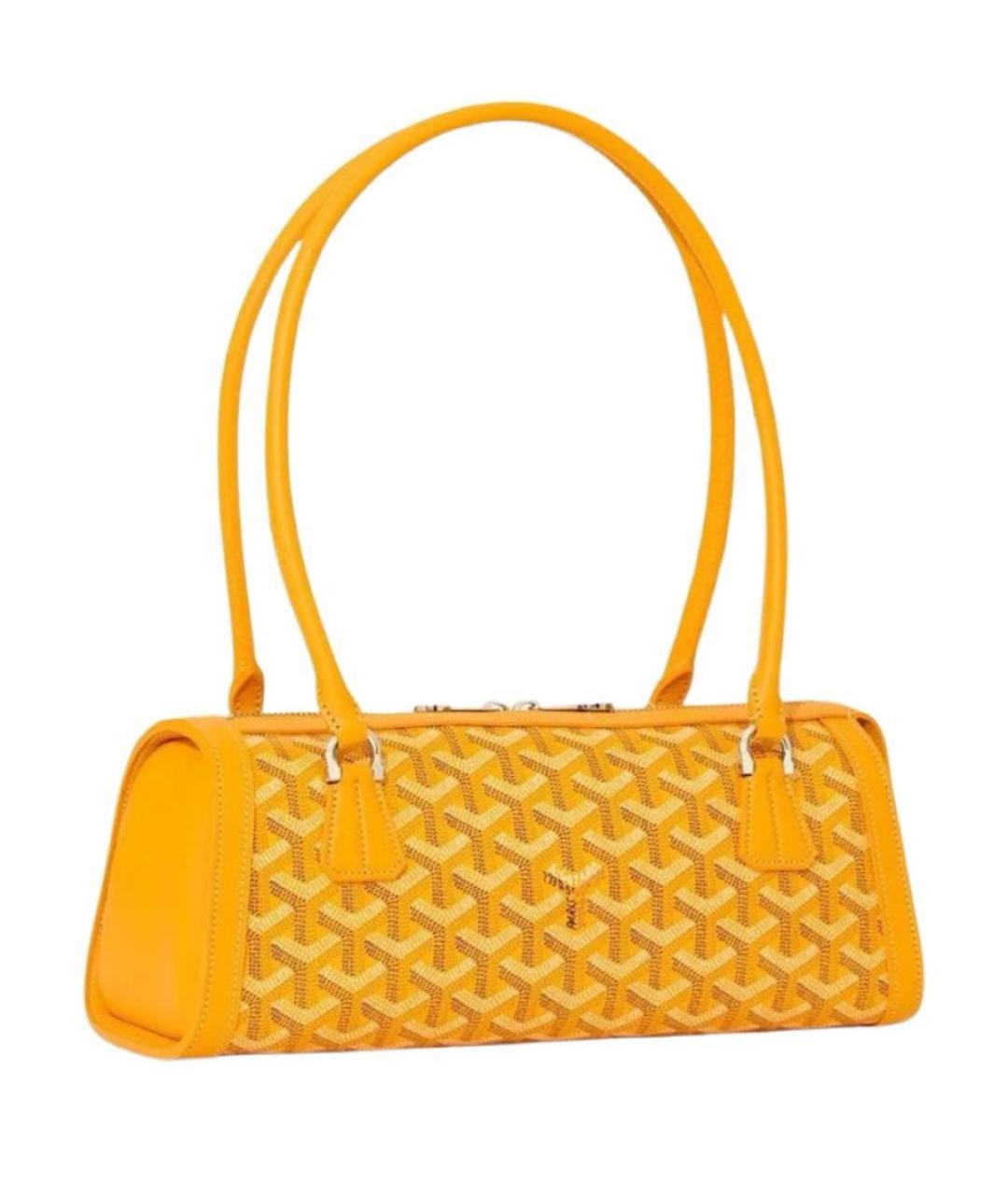 GOYARD Желтая сумка с короткими ручками, фото 1