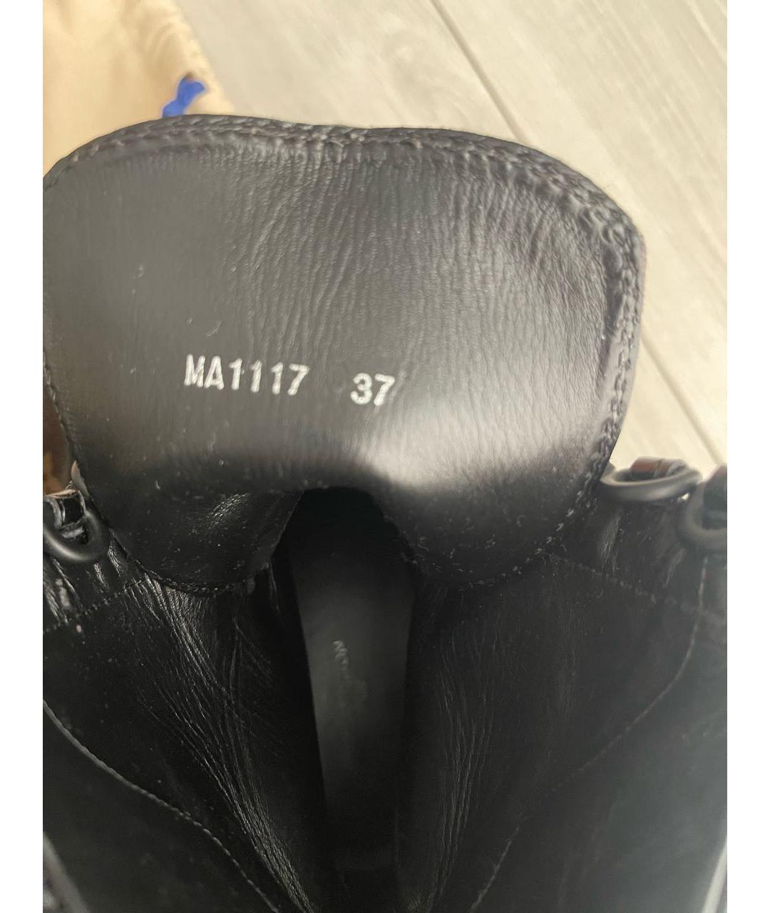 LOUIS VUITTON Черные кожаные ботинки, фото 7