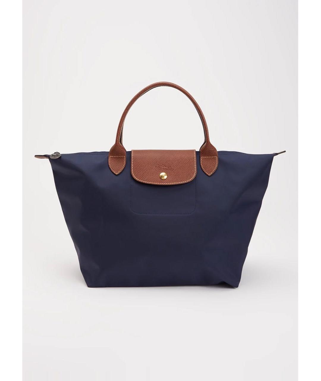LONGCHAMP Синяя сумка с короткими ручками, фото 4