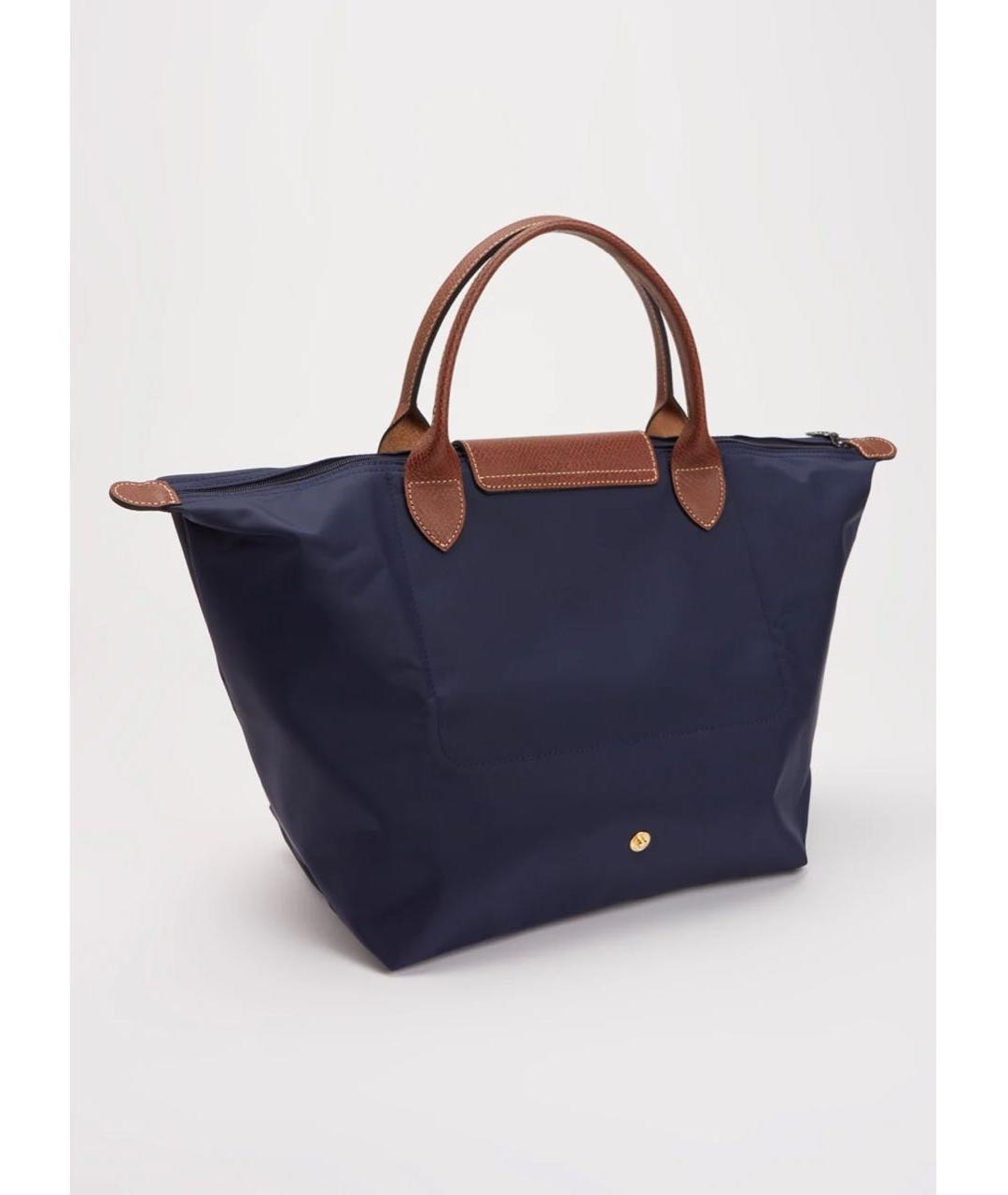 LONGCHAMP Синяя сумка с короткими ручками, фото 5