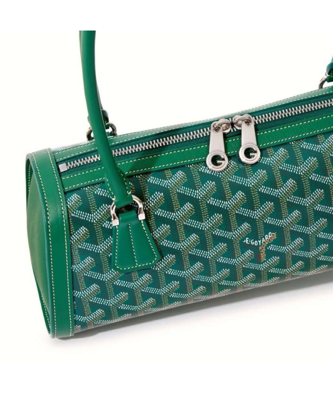 GOYARD Зеленая сумка с короткими ручками, фото 2