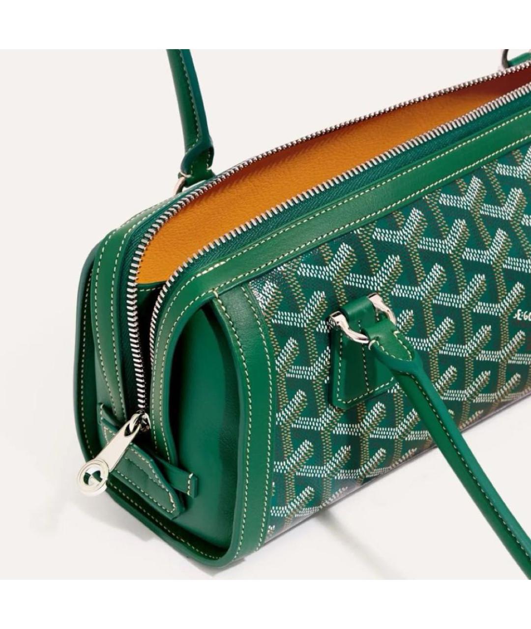GOYARD Зеленая сумка с короткими ручками, фото 5