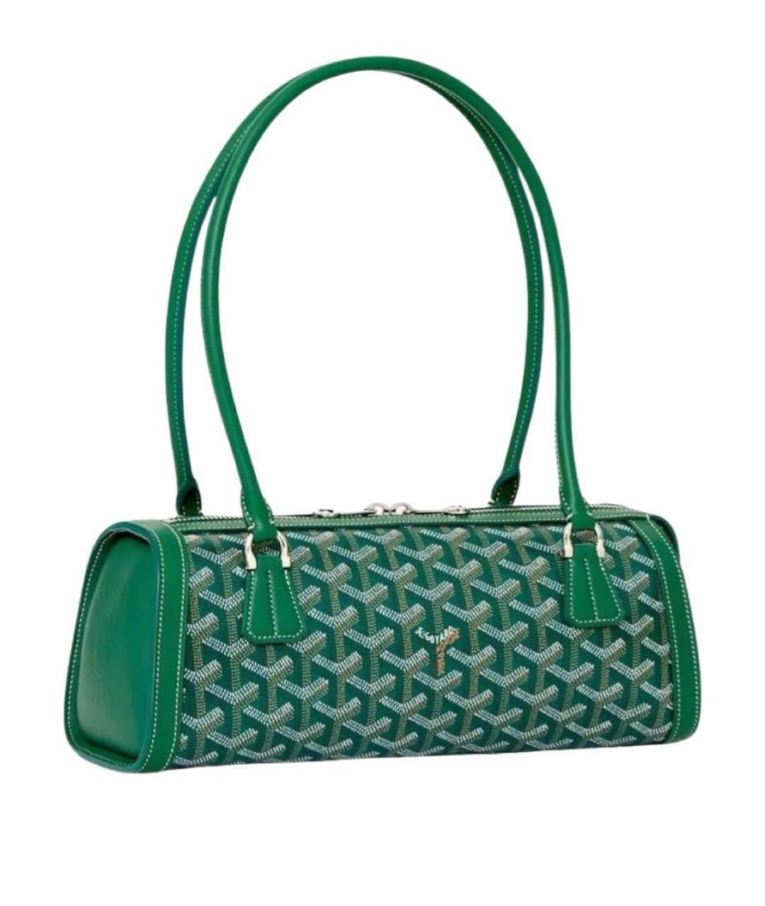 GOYARD Зеленая сумка с короткими ручками, фото 1