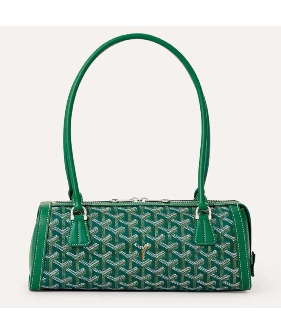 GOYARD Зеленая сумка с короткими ручками, фото 3