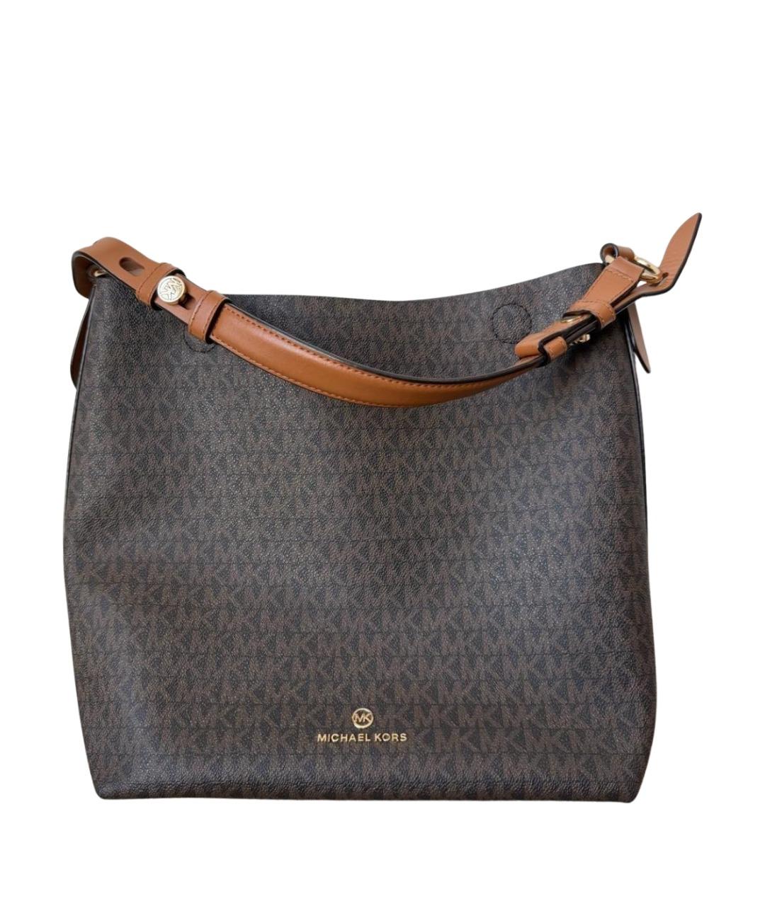 MICHAEL KORS Коричневая сумка с короткими ручками из искусственной кожи, фото 1