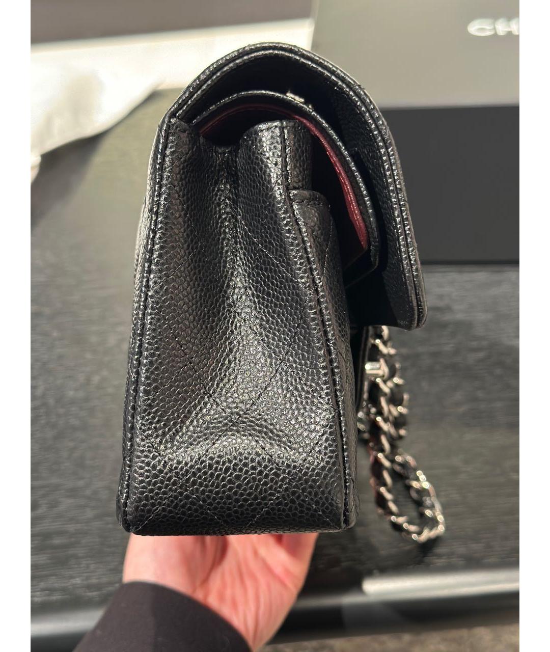 CHANEL Черная кожаная сумка через плечо, фото 4