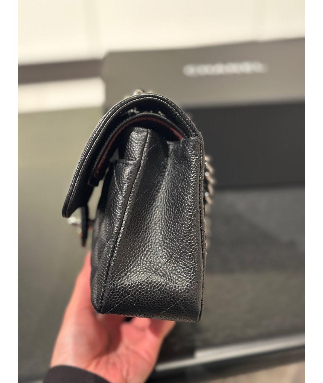 CHANEL Черная кожаная сумка через плечо, фото 2