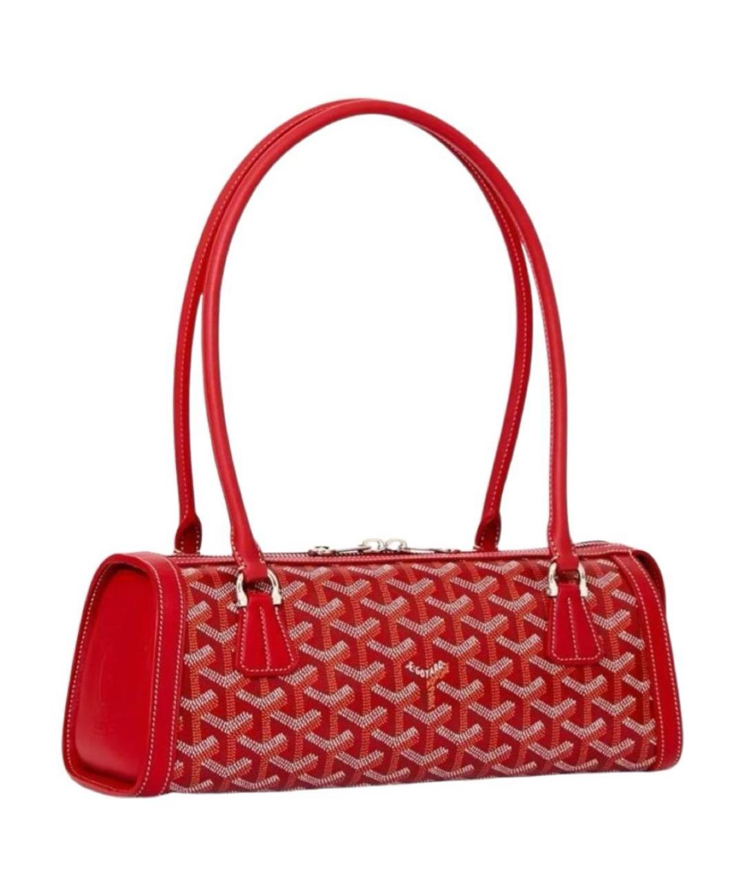 GOYARD Красная сумка с короткими ручками, фото 1