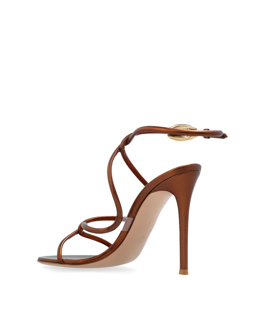GIANVITO ROSSI Коричневые босоножки, фото 3