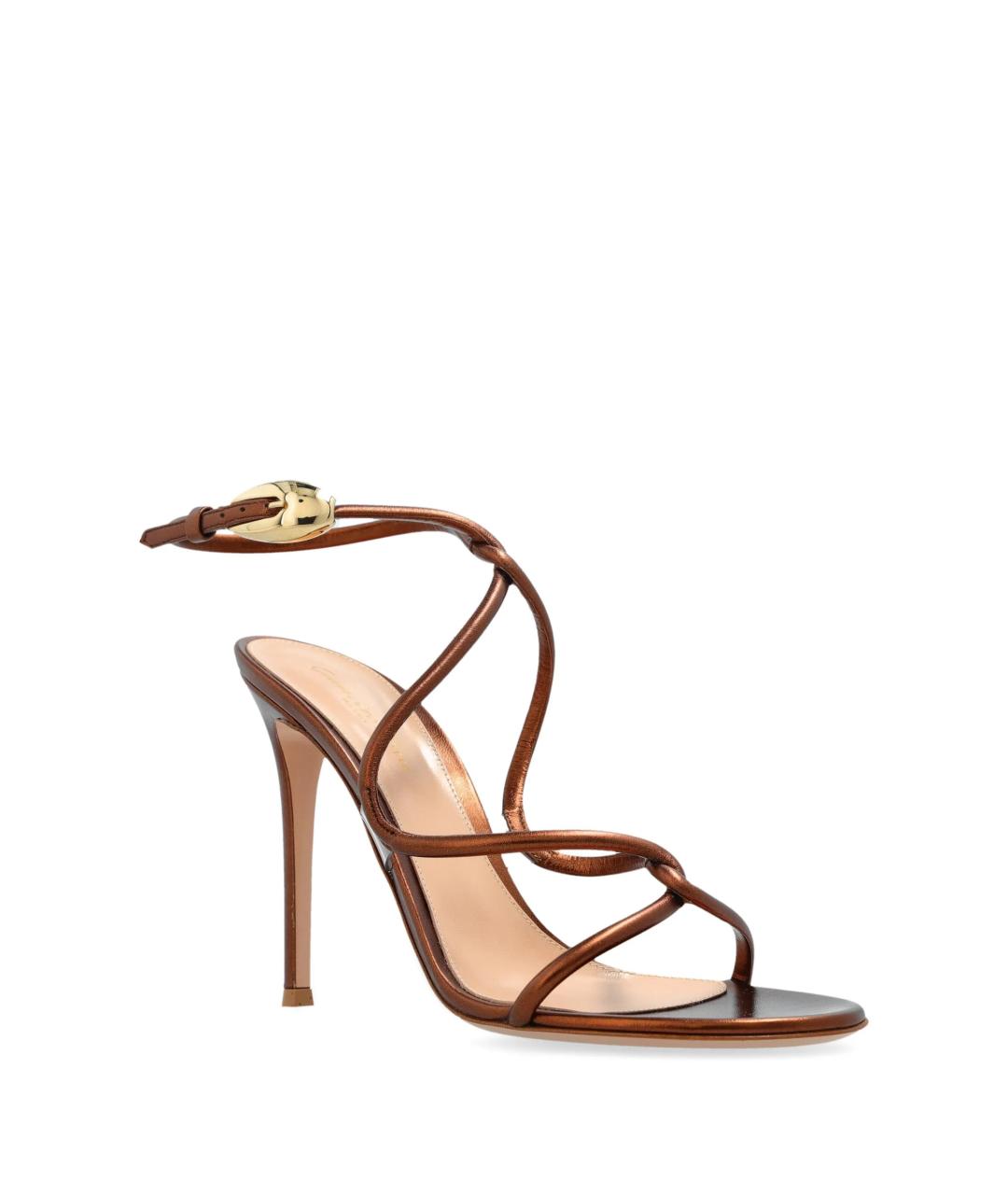 GIANVITO ROSSI Коричневые босоножки, фото 2