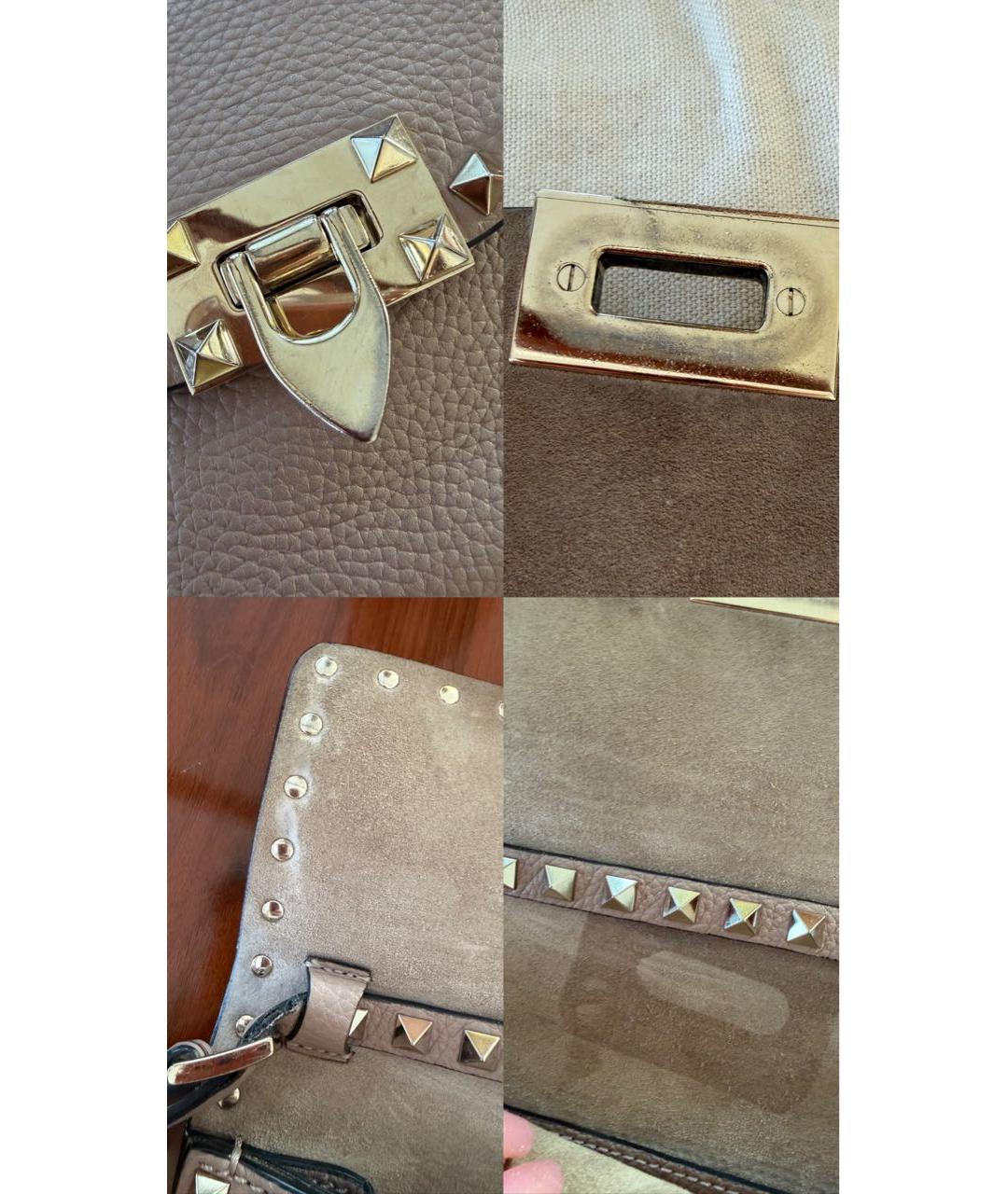 VALENTINO Розовая кожаная сумка через плечо, фото 7