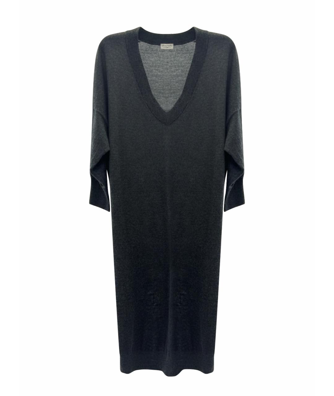 BRUNELLO CUCINELLI Антрацитовое повседневное платье, фото 1